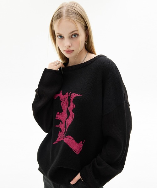 ニット セーター VL L LOGO KNIT レディース
