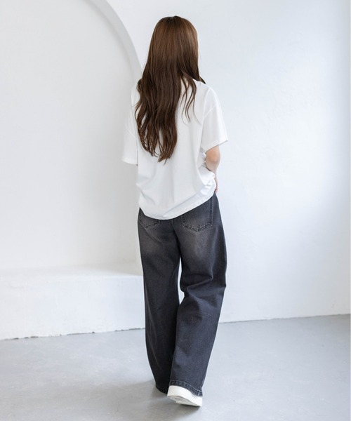 clear ワイドパンツ ジーンズ デニム デニムパンツ 「低身長対応