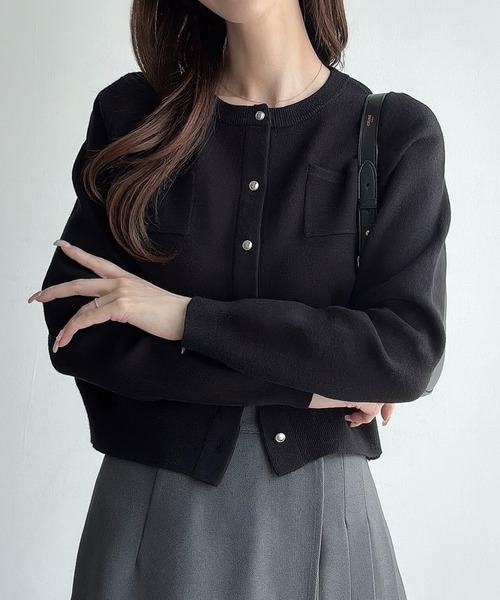 デザイン◎SDL45R ニットカーディガン　45rpm 猫目ボタン デザイン◎SDL45R ニットカーディガン 45rpm 猫目ボタン