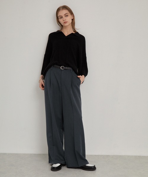 パンツ Emma EMMA CLOTHES カーゴパンツ カラーリングタックワイドカーゴ