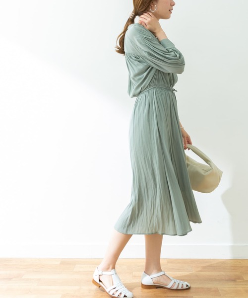 「URBAN RESEARCH」 長袖ワンピース 36 ブラック レディース_画像4
