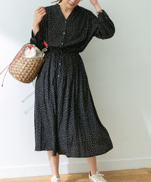 「URBAN RESEARCH」 長袖ワンピース 36 ブラック レディース_画像7