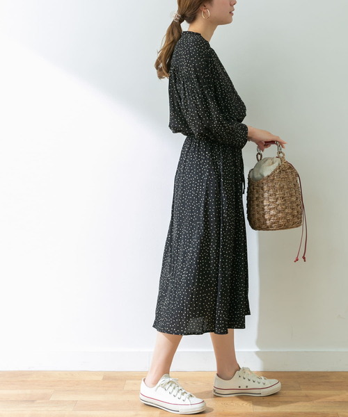 「URBAN RESEARCH」 長袖ワンピース 36 ブラック レディース_画像9