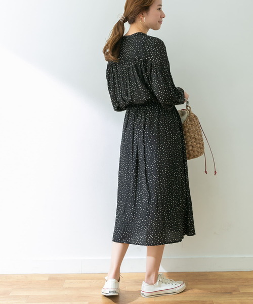 「URBAN RESEARCH」 長袖ワンピース 36 ブラック レディース_画像10