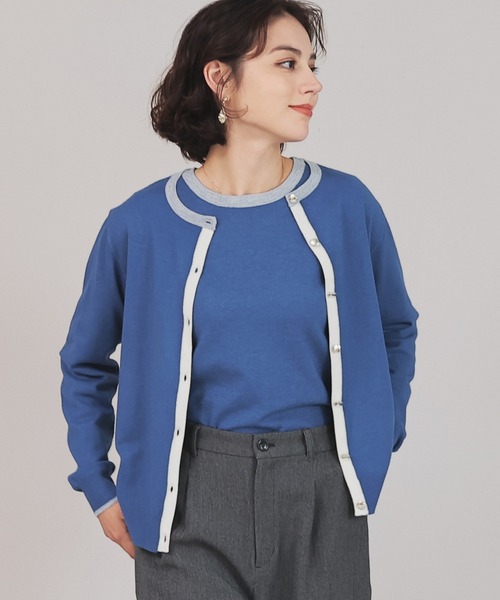 GLACIER lusso（グラシアルッソ） カーディガン 「ウォッシャブル