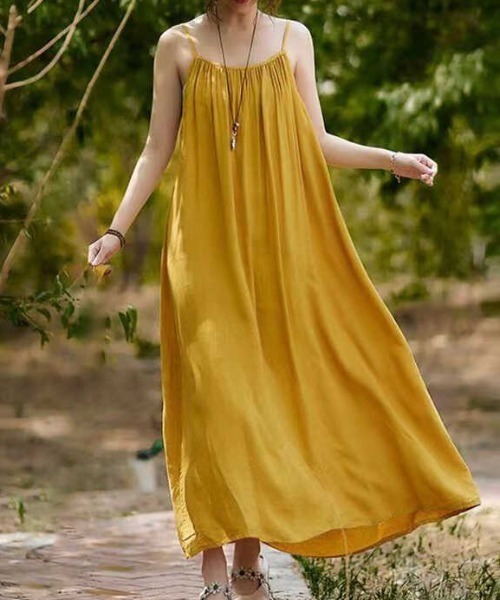 deux amour キャミソールワンピース FREE グリーン レディース