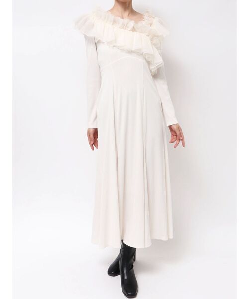 dazzlin（ダズリン） ワンピース クロスフリルカットワンピース