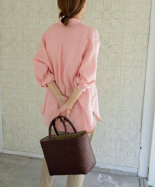 「URBAN RESEARCH DOORS」 長(zhǎng)袖シャツ MEDIUM ピンク レディース