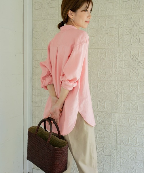 「URBAN RESEARCH DOORS」 長(zhǎng)袖シャツ MEDIUM ピンク レディース