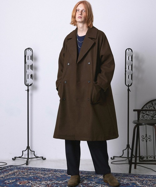 「ENDER PRODUCTS」 チェスターコート L ブラウン メンズ_画像2