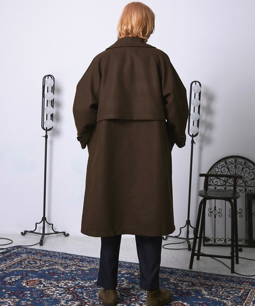 「ENDER PRODUCTS」 チェスターコート L ブラウン メンズ_画像3