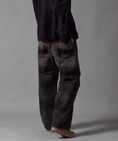 Theater code ジーンズ Ink-Washed 5-Pocket Denim Pants / インク加工 