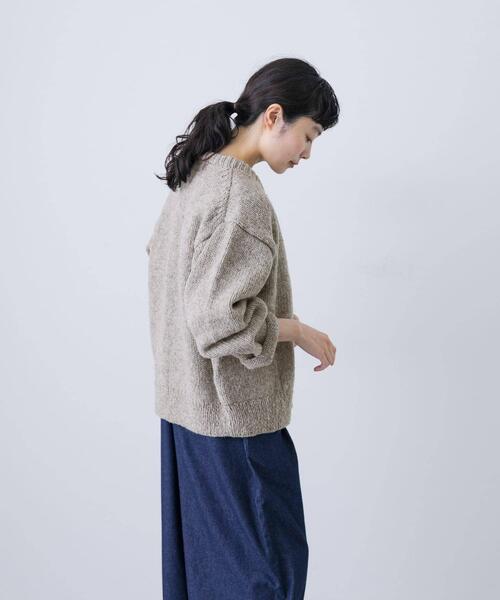 かぐれ ニット セーター 「2サイズ展開」ペルーニットカーディガン