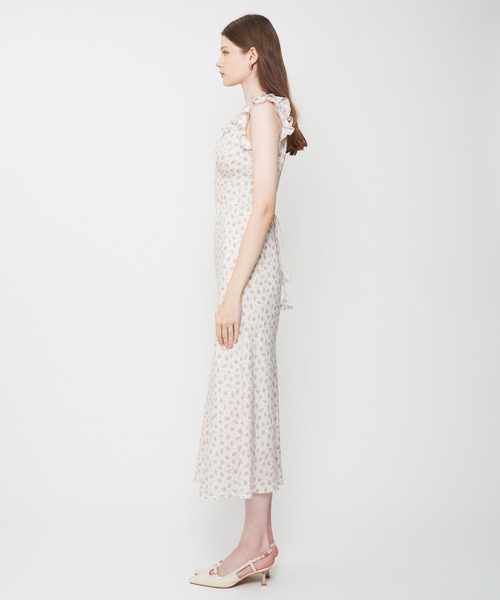 ME&ME COUTURE 花柄ノースリーブロングワンピース me&me couture（ミーアンドミークチュール） ワンピース 半袖 Petit