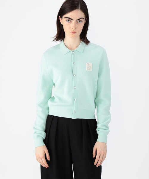 【週末SALE】CABaN　グリーンカーディガン CABaN（キャバン） ニットカーディガン FREE グレー レディース