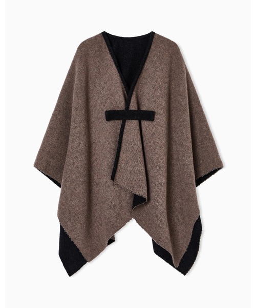 EMPORIO ARMANI ポンチョ 「エンポリオ アルマーニ」ダブルフェイス