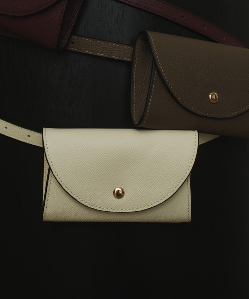 anuans（アニュアンス） ポーチ レザーベルトポーチ レディース