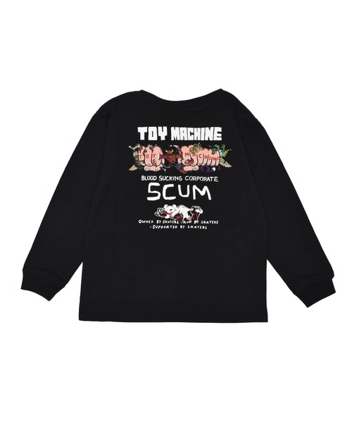 TOY MACHINE（トイマシーン） tシャツ SCUM L/S T キッズ ロンT 25A903 