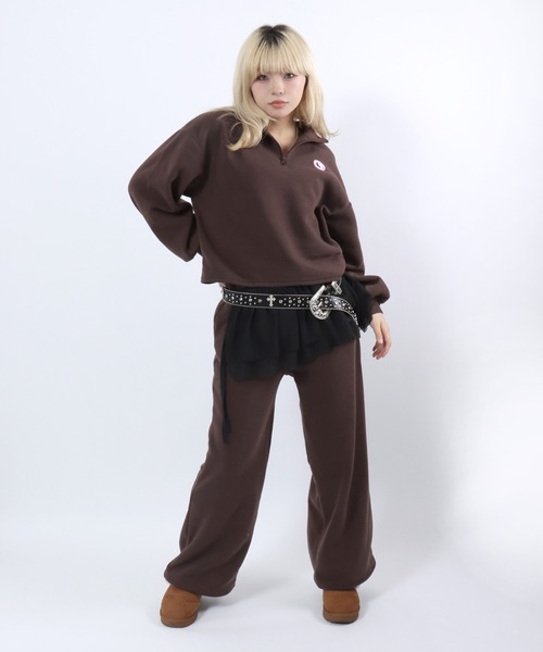 セットアップ T＆C（タウンアンドカントリー）ハーフジップスウェット