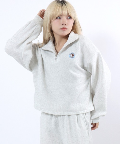 セットアップ T＆C（タウンアンドカントリー）ハーフジップスウェット