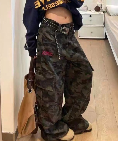 Achic（アシック） ジーンズ デニム デニムパンツ カーゴ迷彩パンツ