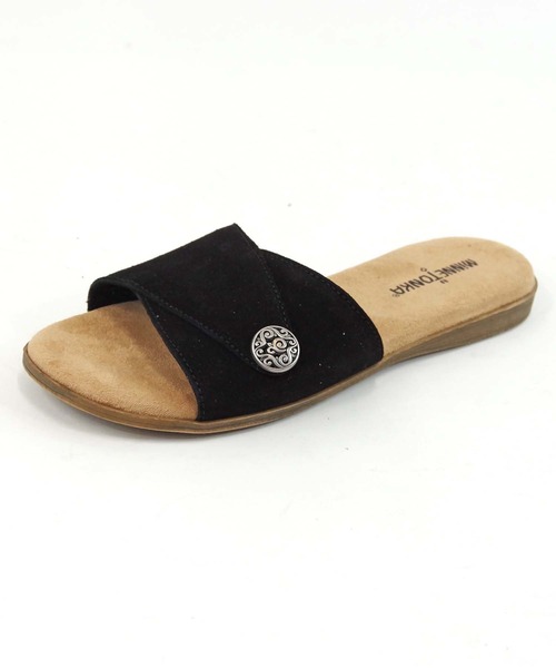 「Minnetonka」 フラットサンダル 9 ブラック レディース_画像7