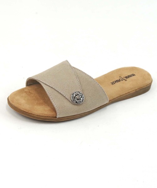 「Minnetonka」 フラットサンダル 9 ブラック レディース_画像9