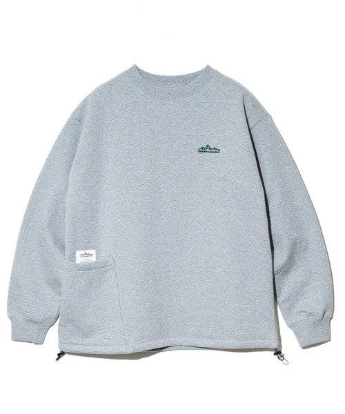 トレーナー/スウェット 10oz mountain big crew neck sweat mountain ridge - CREWNECK SWEAT( 裏起毛 ) / OAT GREY | 10Mountain