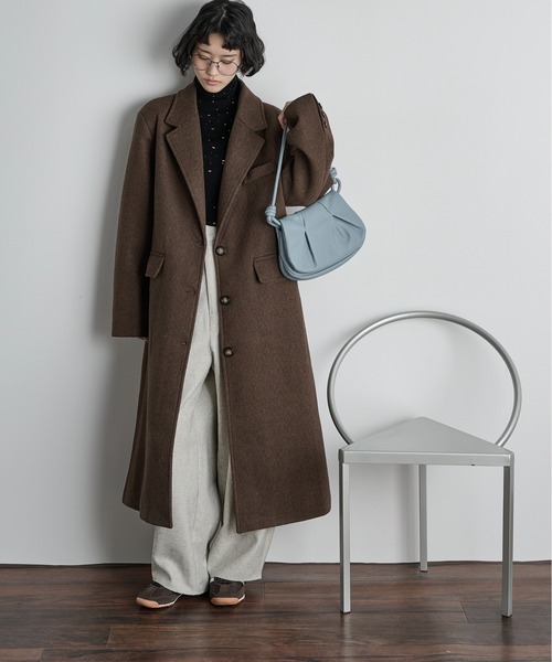 THE Yon コート チェスターコート ヘリンボーンツイードチェスター