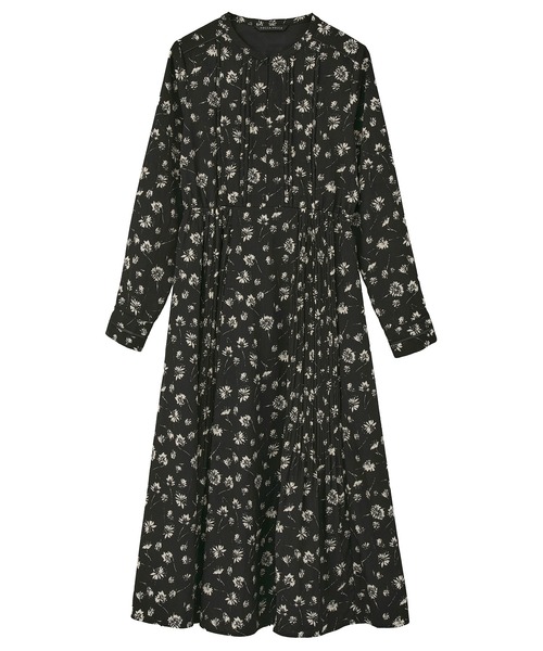 YECCA VECCA（イェッカヴェッカ） ワンピース フラワー柄プリーツMIX