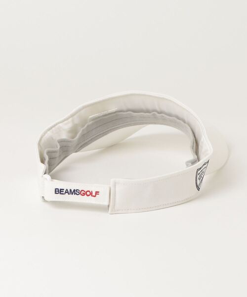 「BEAMS GOLF」 サンバイザー ONE SIZE ホワイト メンズ_画像2