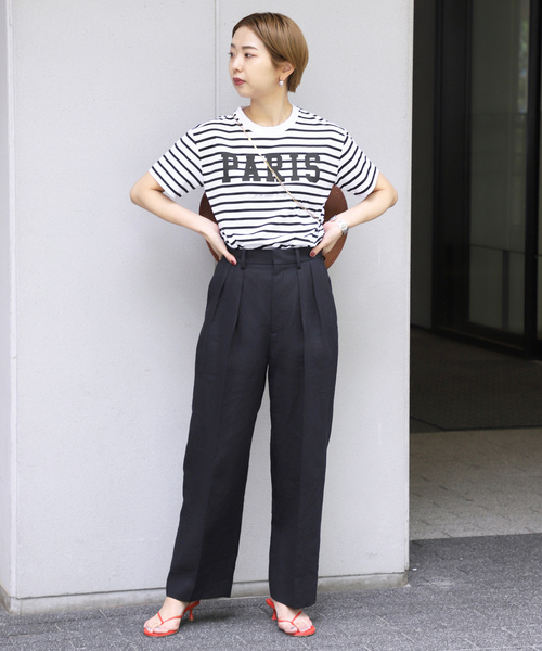 「VERMEIL par iena」 半袖Tシャツ FREE ネイビー レディースの画像