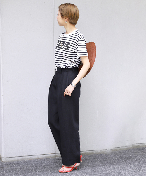 「VERMEIL par iena」 半袖Tシャツ FREE ネイビー レディースの画像
