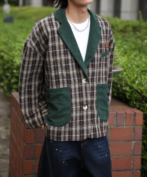 ジャケット テーラードジャケット HOOK -original- チェック柄