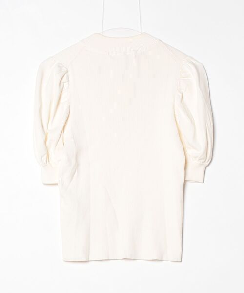 「M-PREMIER」 半袖ニット 36 ベージュ レディース_画像2