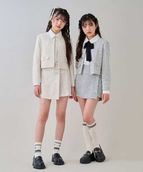 by LOVEiT フォーマル 発表会 卒園式 入学式 「卒服」ラメツイード