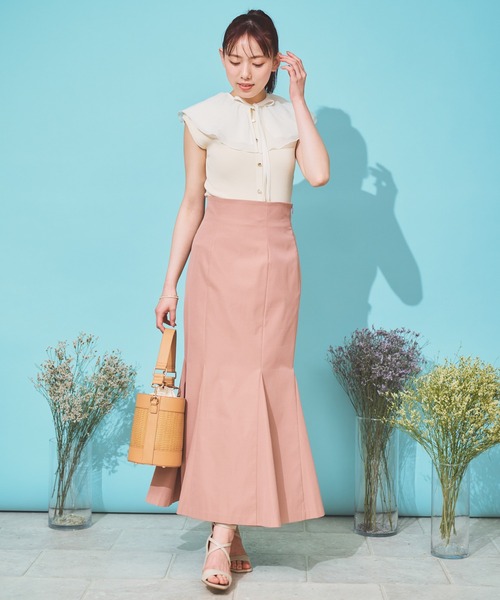 「NOELA」 半袖ニット フリー オフホワイト レディース_画像2