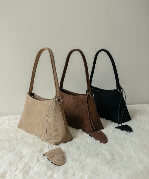 ショルダーバッグ HALABY Suede 2way Bag LA VORAGINE（ラ ヴォラジネ） ショルダーバッグ バッグ スエード2way