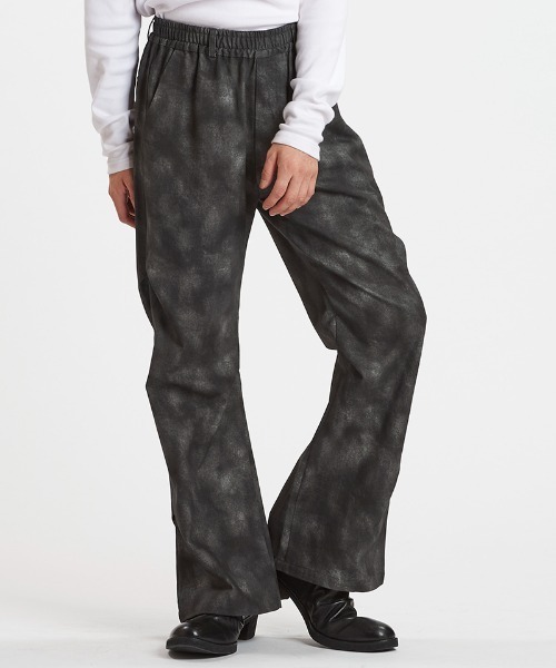 NO ID.（ノーアイディー） パンツ mp14456-ワイドレッグタック