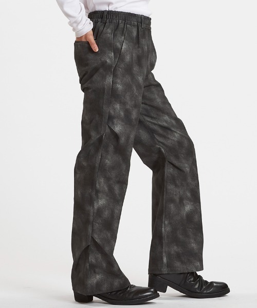 NO ID.（ノーアイディー） パンツ mp14456-ワイドレッグタック