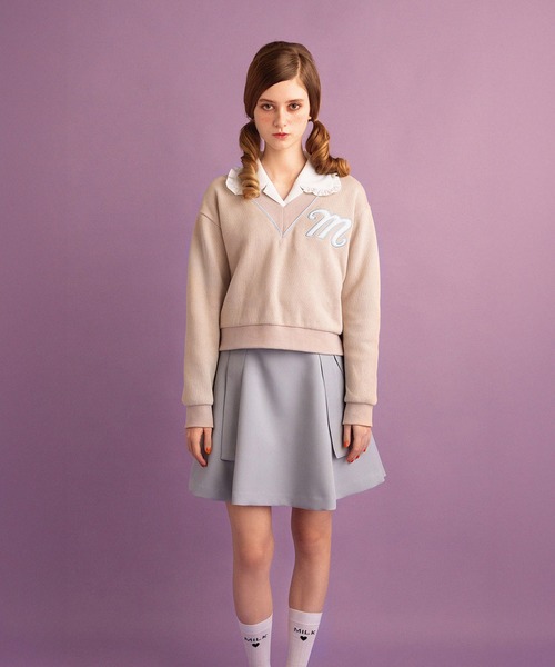 MILK ポエジーブラウス♡ MILK（ミルク） ブラウス シャツ Ecole ブラウス レディース