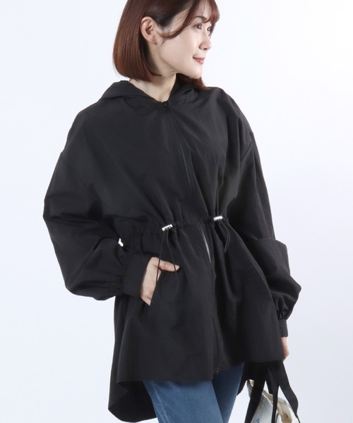 リベラド ブルゾン パーカー レディース LIBERADD/リベラド】ZIP LONG BLOUSON（フードコート）｜Deuxieme
