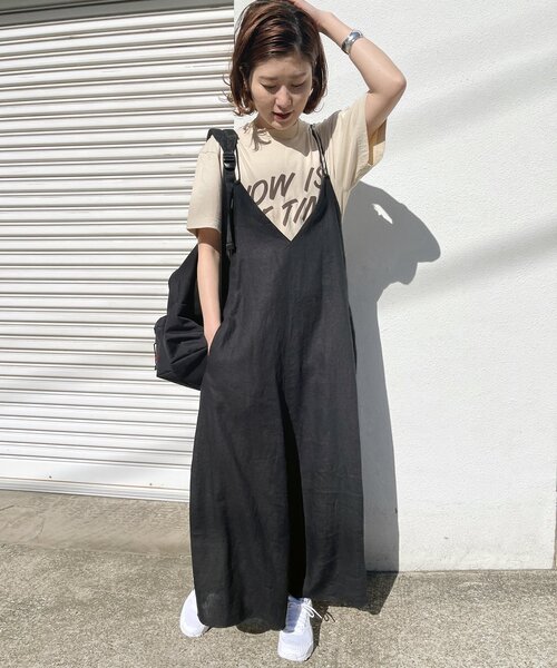 「Spick & Span」 キャミソールワンピース 38 ベージュ レディース