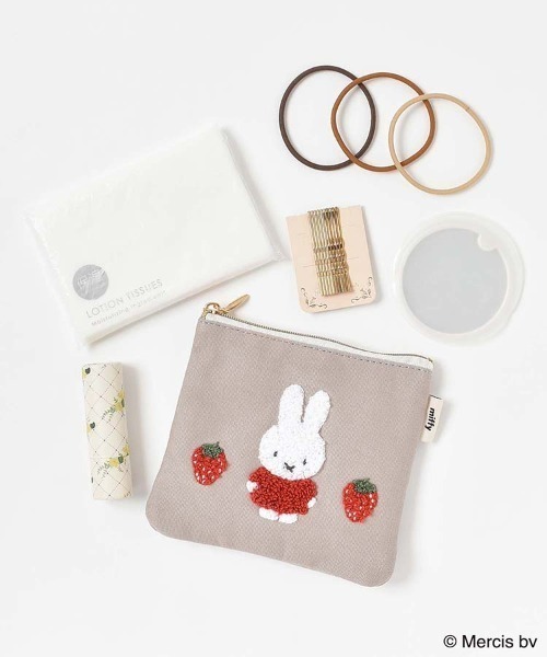 Miffy（ミッフィー） ポーチ miffyスプリングサガラ刺繍ティッシュ