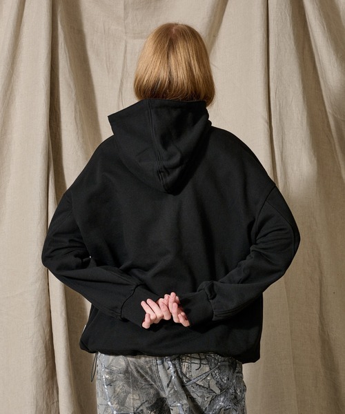 WETTEMPT ジップアップパーカー MEDIUM ブラック メンズ : ZOZOTOWN
