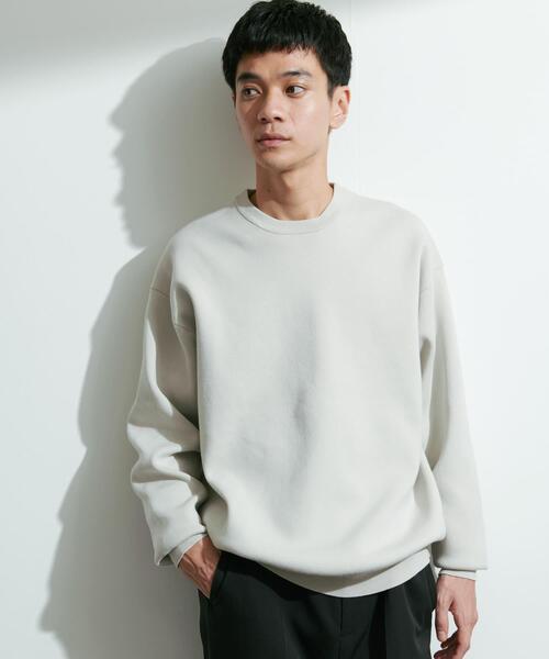 「URBAN RESEARCH DOORS」 長袖ニット LARGE グリーン メンズ_画像2