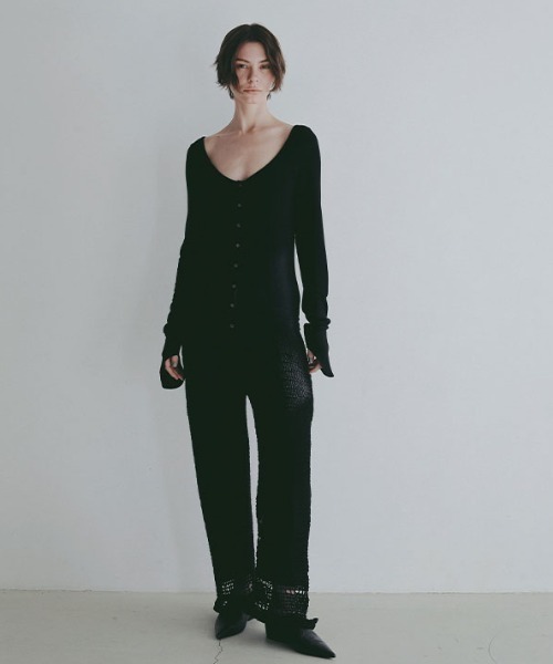 ETRE TOKYO（エトレトウキョウ） ワイドパンツ パンツ クロシェニット