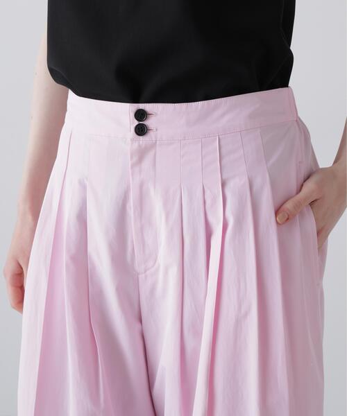ワイドパンツ パンツ クリスピークロスパンツ レディースの画像