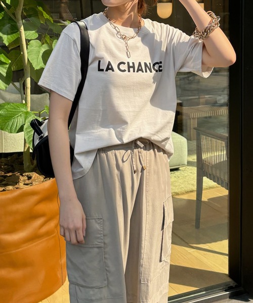 「DouDou」 「siro de labonte」半袖Tシャツ FREE グレイッシュベージュ レディース_画像9