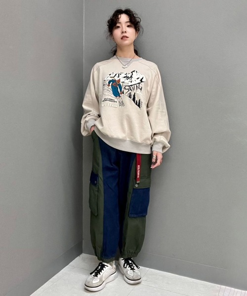 「DOUBLE NAME」 デニムパンツ FREE ブラック系その他 レディース_画像5